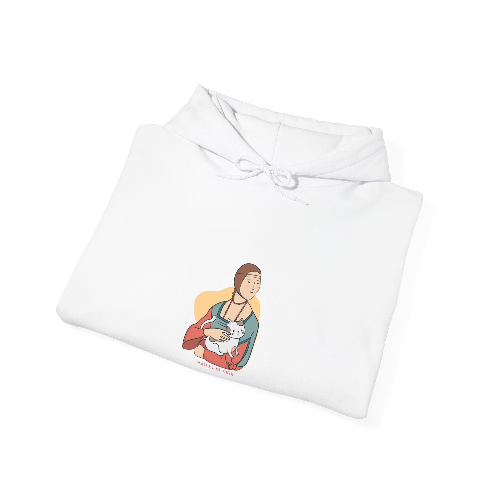 Mother Of Cats Creative Graphic Design Featuring Cat Silhouettes - Hoodie - Image 4