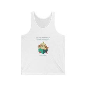 Funny No Money Gift Dog Cartoon Illustration - Tank Top