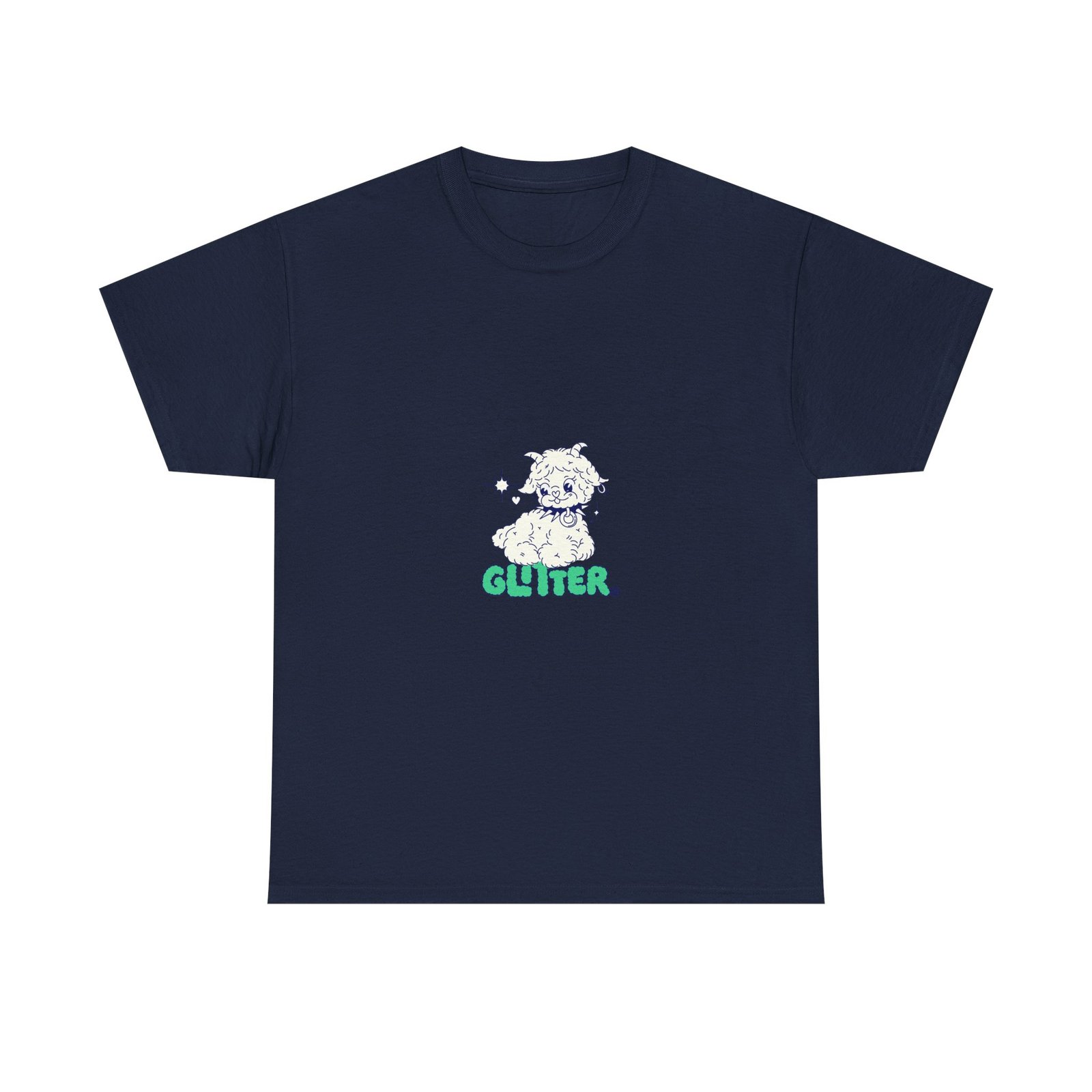 Glitter Sparkly Dog Silhouette with Shimmering Details - T-shirt - Image 9