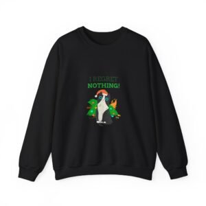 No Regrets Dog Design with Bold Statement and Playful Style - Sweatshirt