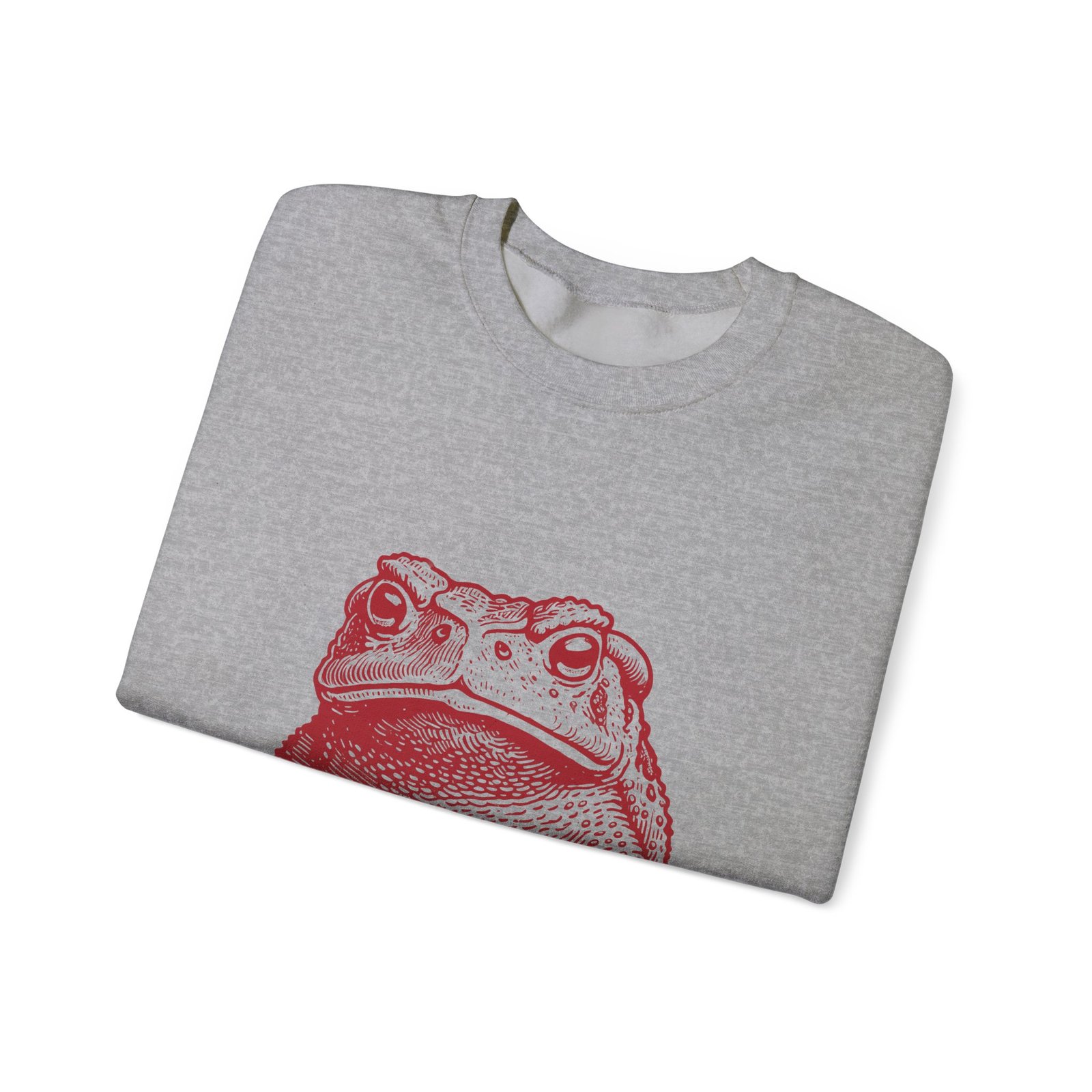 I Toad You So Red Frog Face Illustrated Design - Sweatshirt - Image 11
