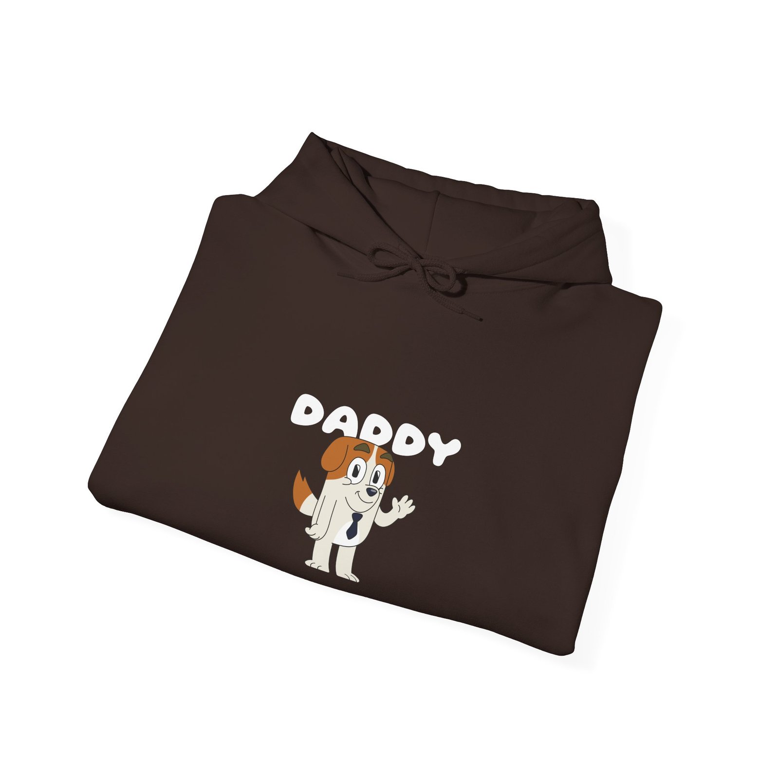 Daddy Friendly Dog Heartwarming Cartoon Design - Hoodie - Image 8