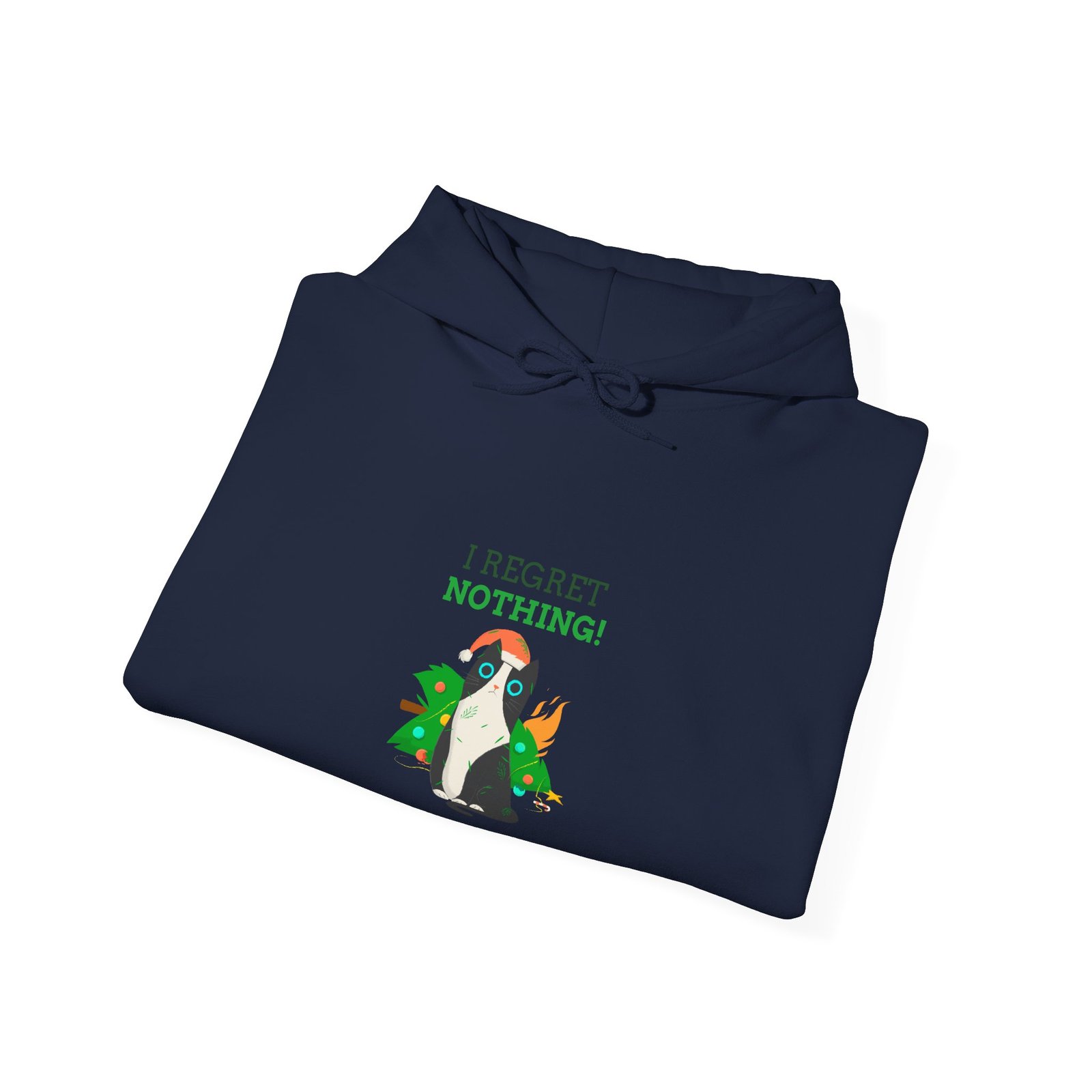 No Regrets Dog Design with Bold Statement and Playful Style - Hoodie - Image 12