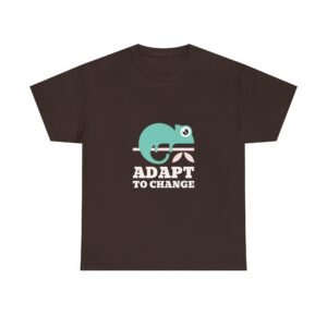 Adapt To Change Minimalist Chameleon Illustration - T-shirt