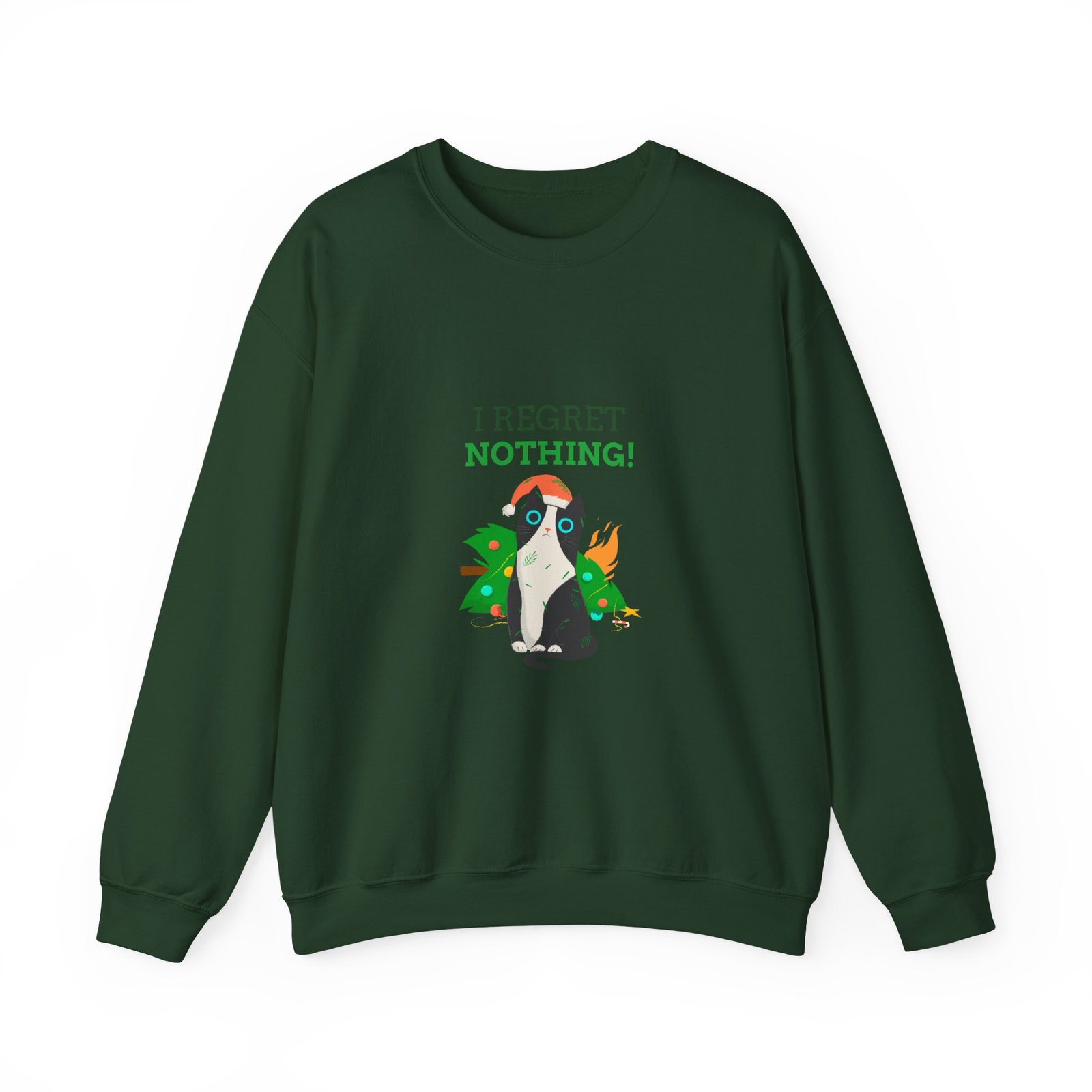 No Regrets Dog Design with Bold Statement and Playful Style - Sweatshirt - Image 5