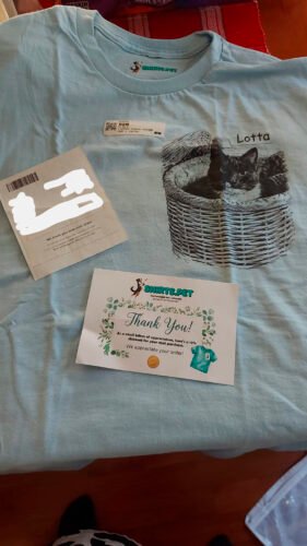 Custom Pet Portrait Shirt - From Your Photo - Personalized Art photo review