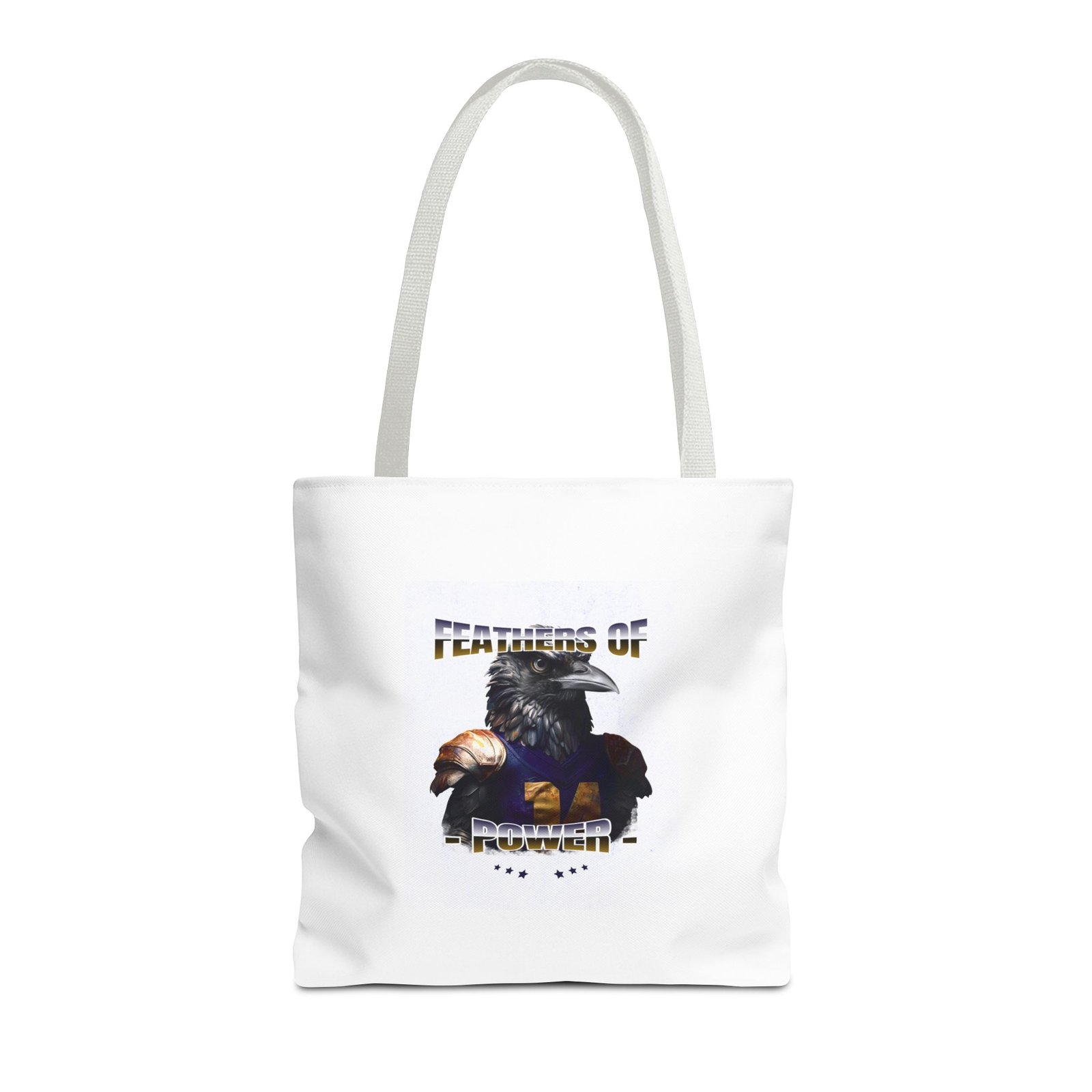 Feathers of Power Raven Warrior Bold Tribal Artwork - Tote Bag - Image 5