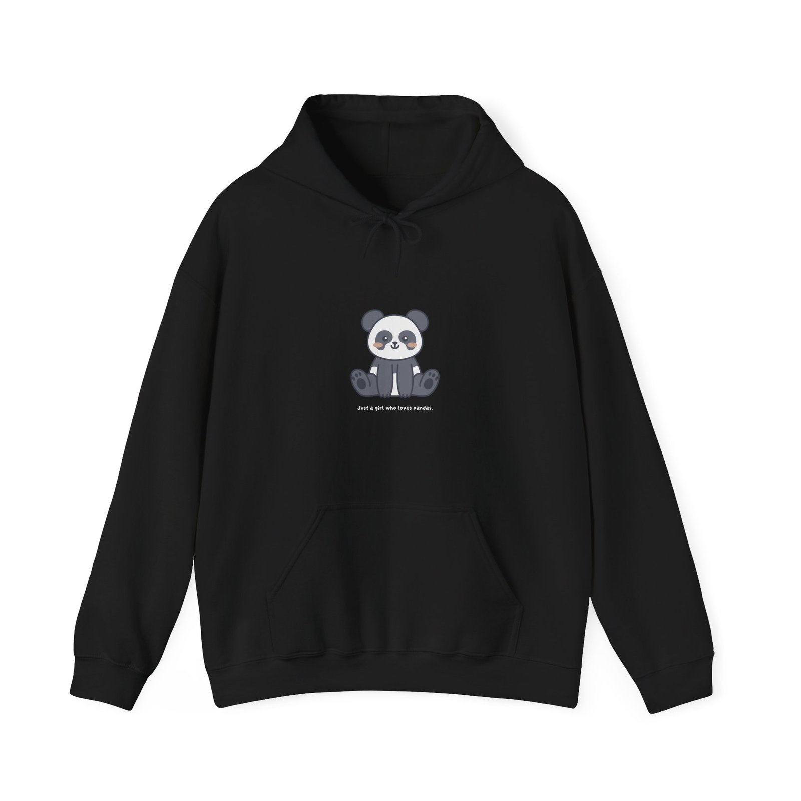 Just a Girl Who Loves Pandas Cute and Playful Design - Hoodie
