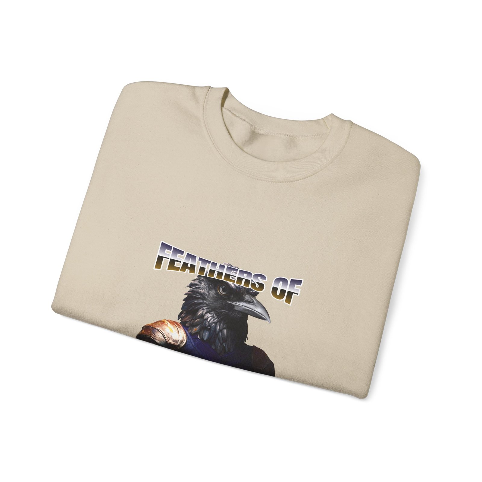 Feathers of Power Raven Warrior Bold Tribal Artwork - Sweatshirt - Image 7