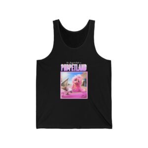 Glamorous Poodle with Puppetland Theme Artistic Illustration - Tank Top