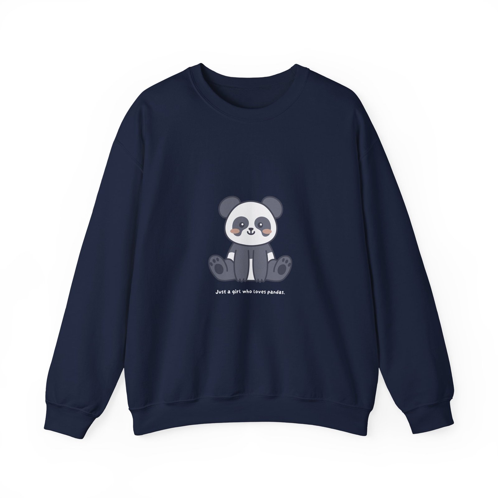 Just a Girl Who Loves Pandas Cute and Playful Design - Sweatshirt - Image 9