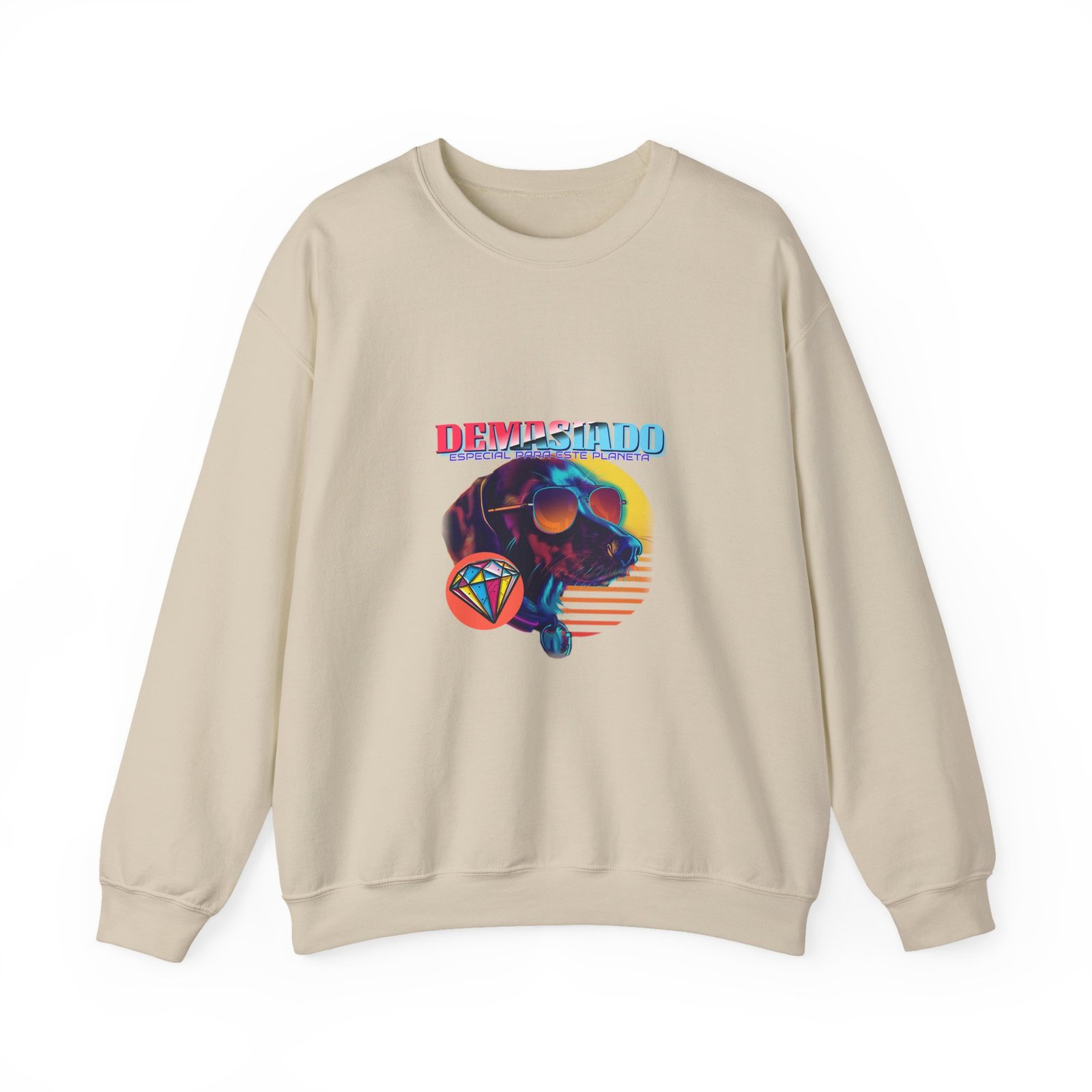 Demasiado Dog Stylish Graphic with Trendy Canine Character - Sweatshirt - Image 5