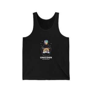 Whimsical Unicorn with Magical Sparkles and Rainbow Mane - Tank Top