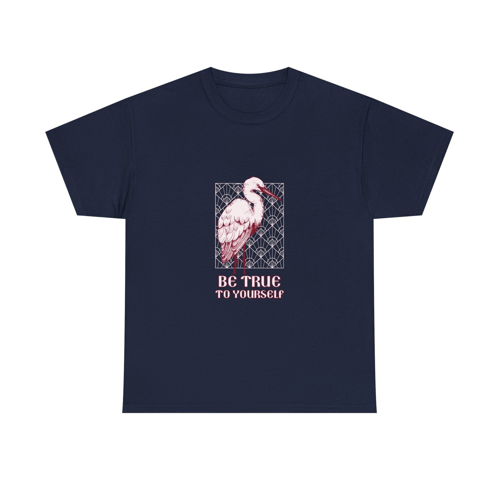 Be True To Yourself Inspirational Stork Elegant Design - T-shirt - Image 9