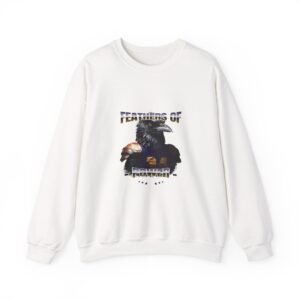 Feathers of Power Raven Warrior Bold Tribal Artwork - Sweatshirt
