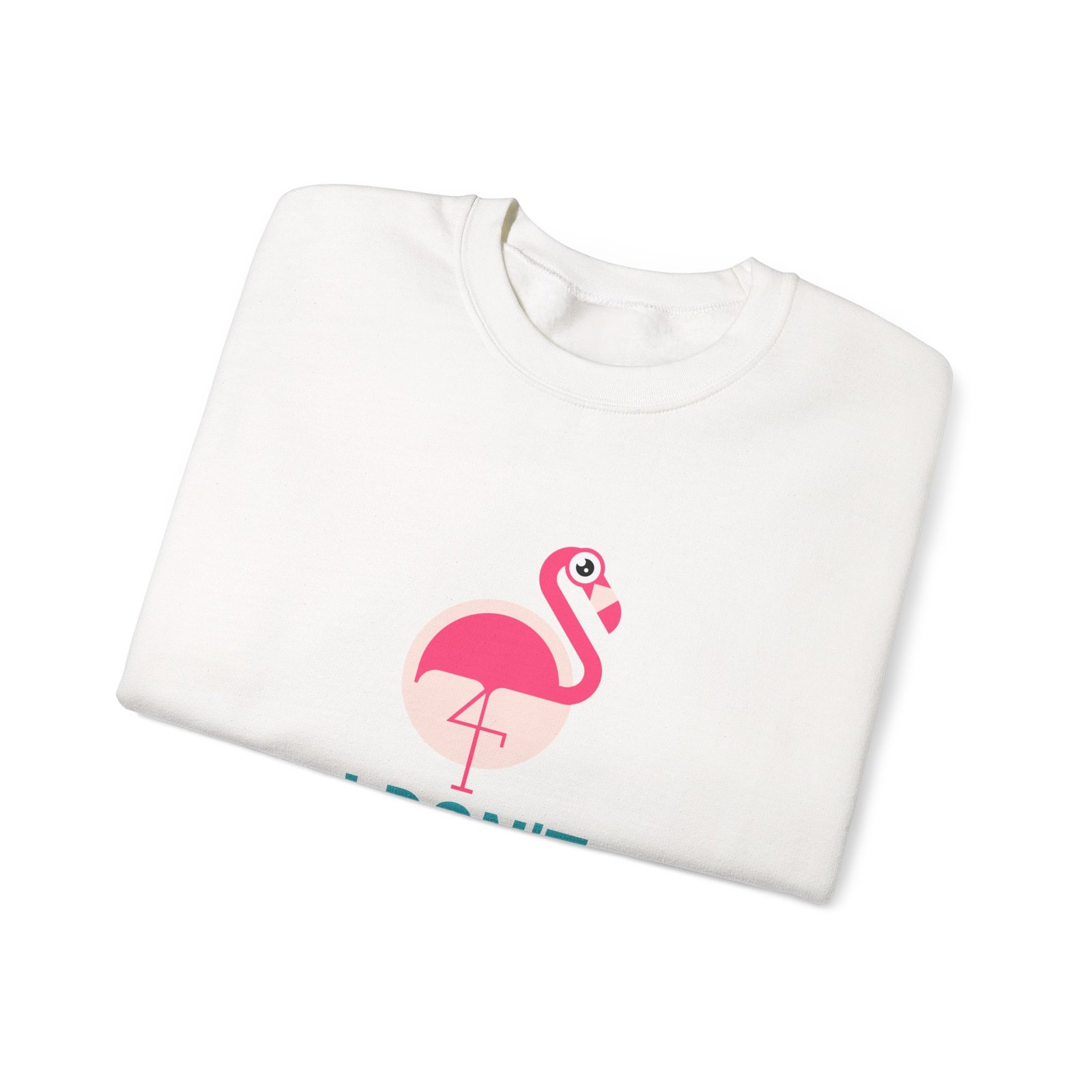I Don’t Give A Flock Flamingo Sassy Graphic - Sweatshirt - Image 3