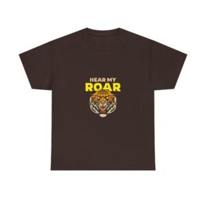 HEAR MY ROAR Fierce Tiger Bold Graphic Design - T-shirt