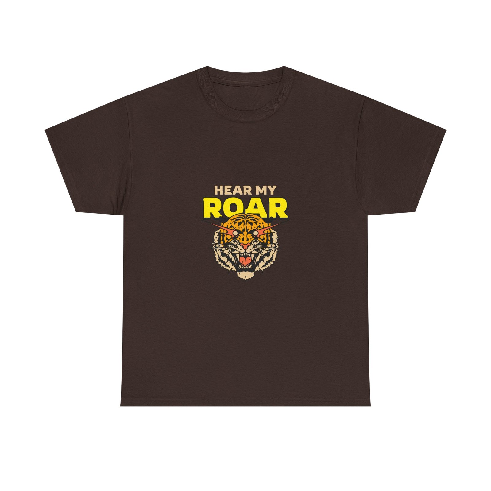 HEAR MY ROAR Fierce Tiger Bold Graphic Design - T-shirt