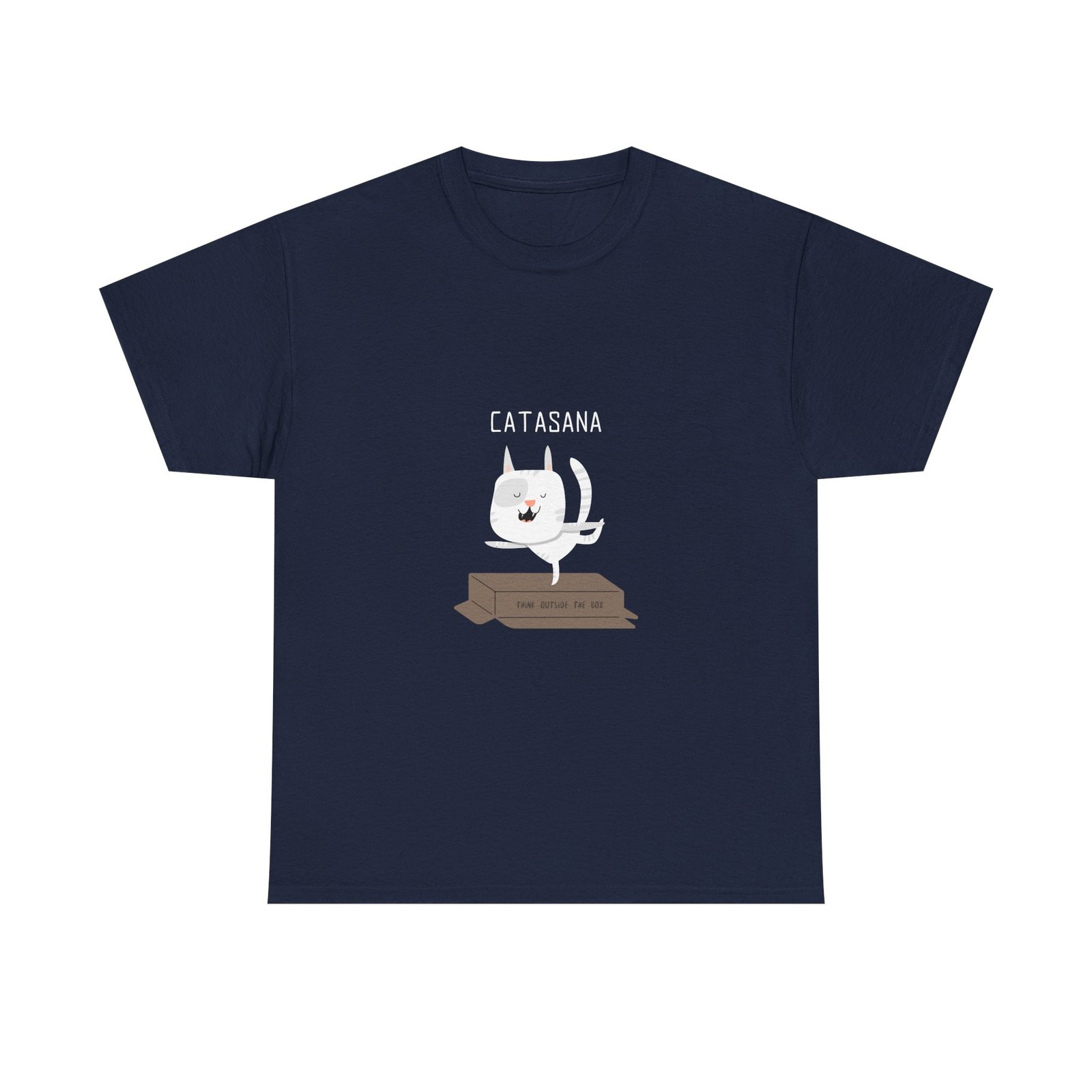 Cat in Asana Pose Peaceful Zen Meditation Design - T-shirt - Image 9