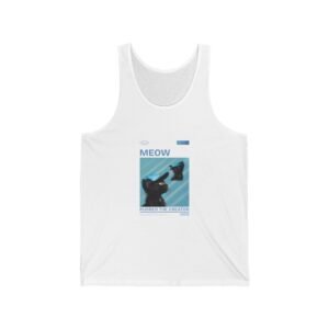 Playful Meow Cat Creator Graphic with Whiskers and Paws - Tank Top