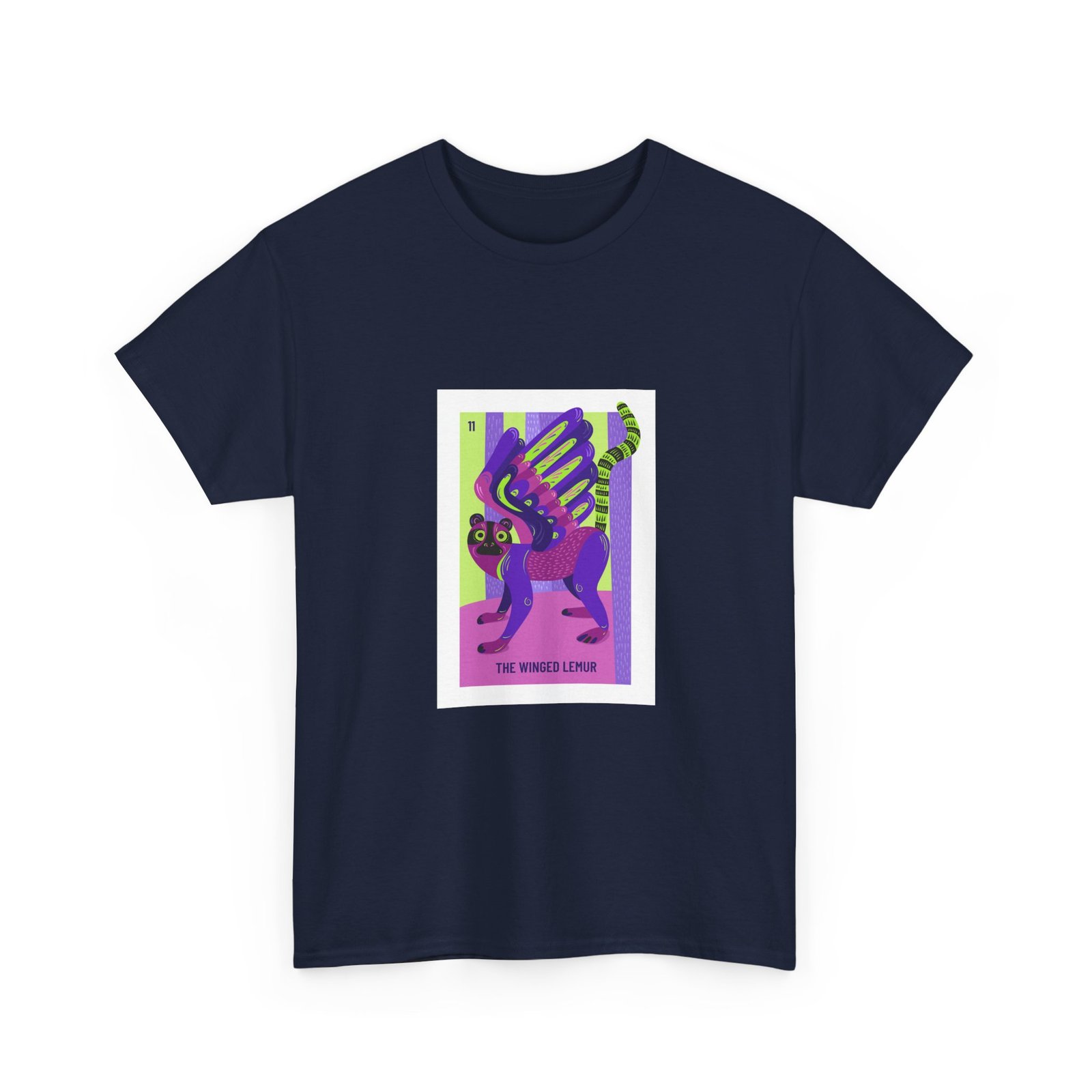 Colorful Winged Lemur Artistic Illustration - T-shirt - Image 11