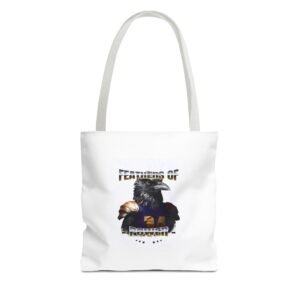 Feathers of Power Raven Warrior Bold Tribal Artwork - Tote Bag