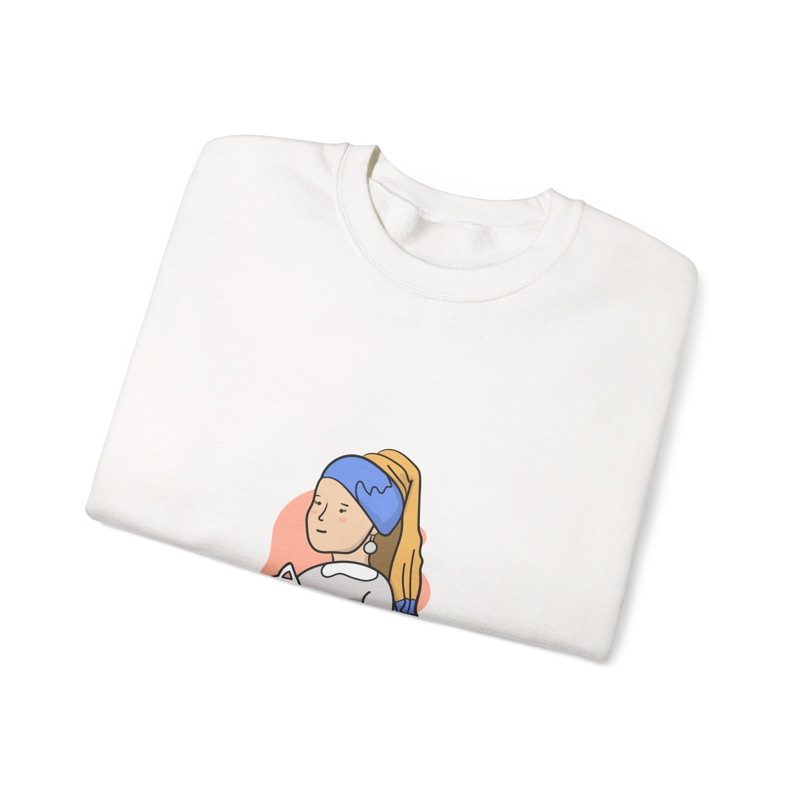 I Do What I Want Cat Artistic Illustration with Attitude - Sweatshirt - Image 3