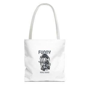 Funny Playful Astronaut Dog Cartoon Illustration - Tote Bag