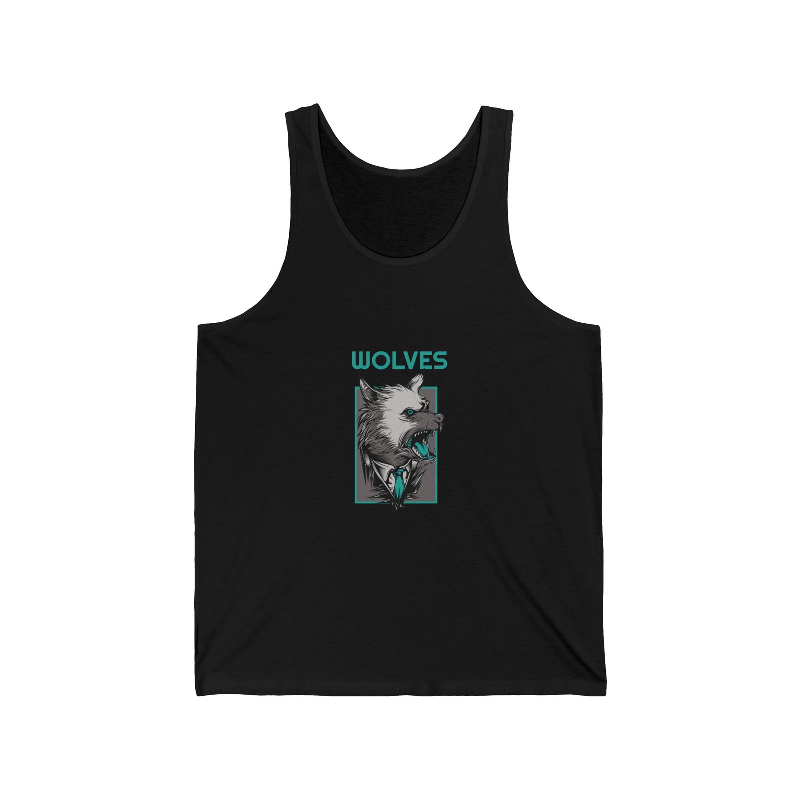 Majestic Wolves Howling in Wild Forest Scene - Tank Top