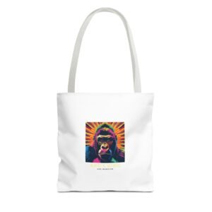 Apes King Gorilla Powerful Majestic Primate Illustration - Tote Bag