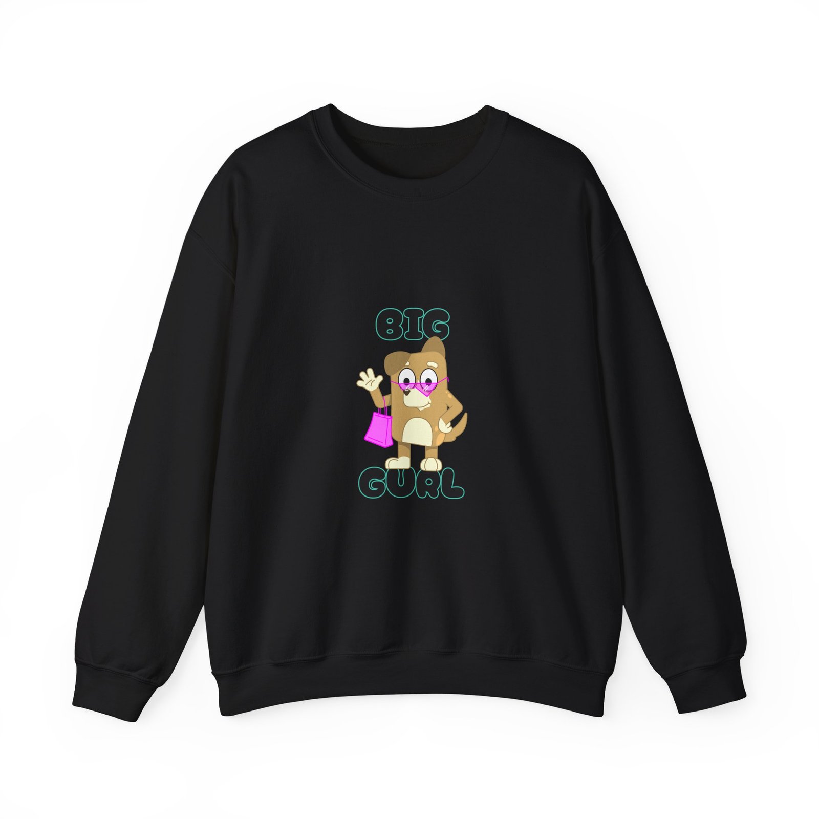 Big Gurl Squirrel Shopper Cute Animal Cartoon Art - Sweatshirt