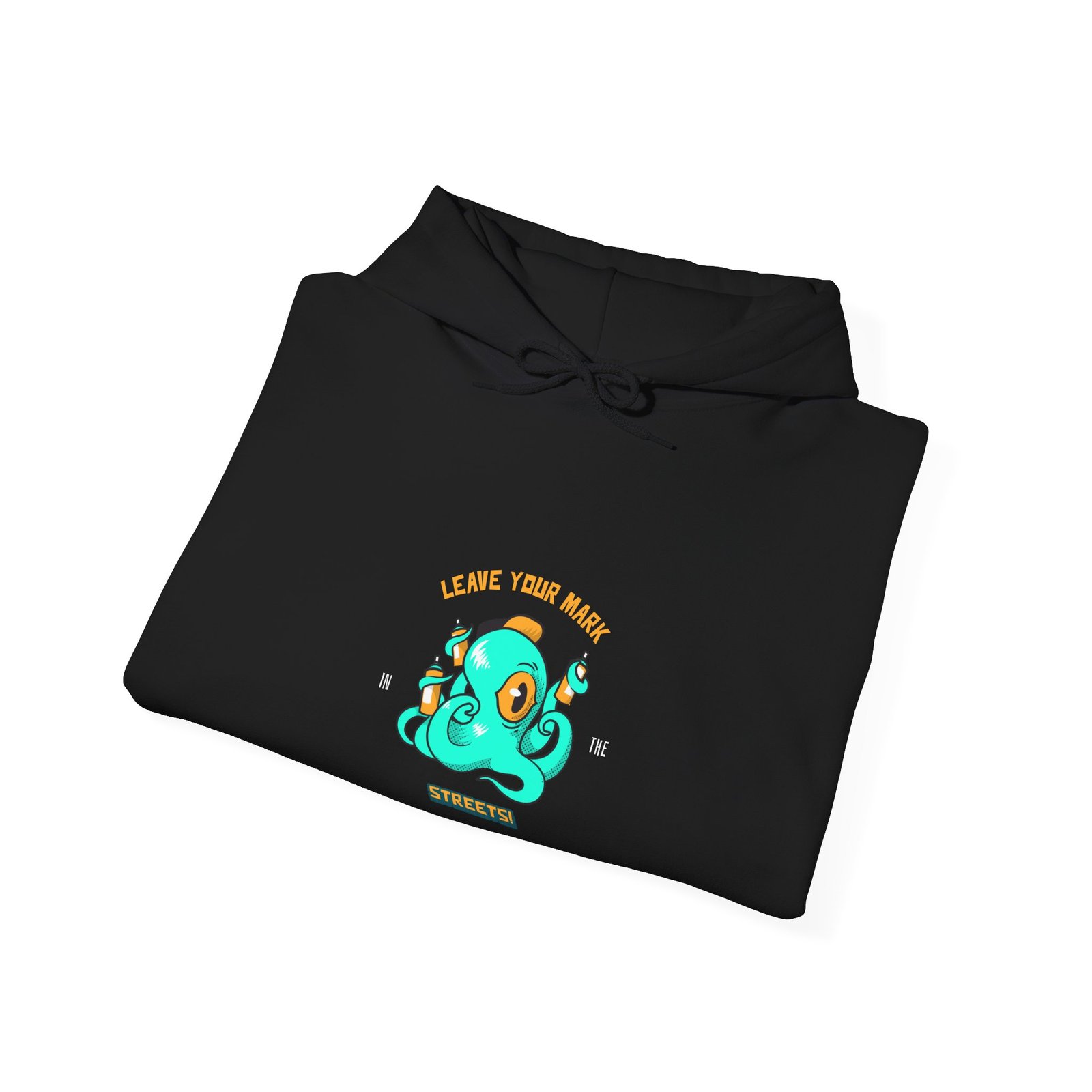Leave Your Mark in the Streets Octopus Graffiti Art Design - Hoodie - Image 4