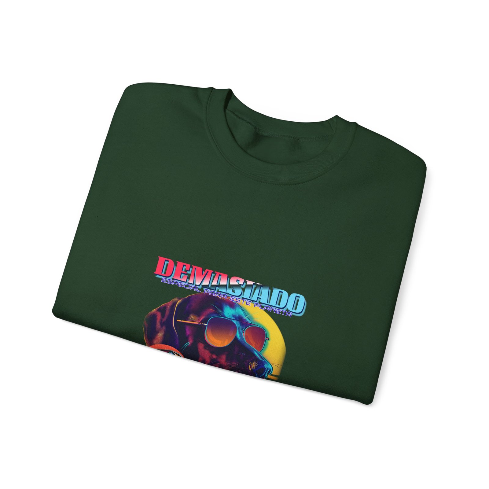 Demasiado Dog Stylish Cool Graphic Design - Sweatshirt - Image 7
