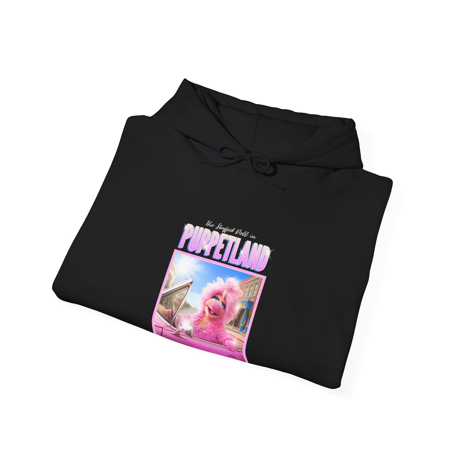 Glamorous Poodle with Puppetland Theme Artistic Illustration - Hoodie - Image 4