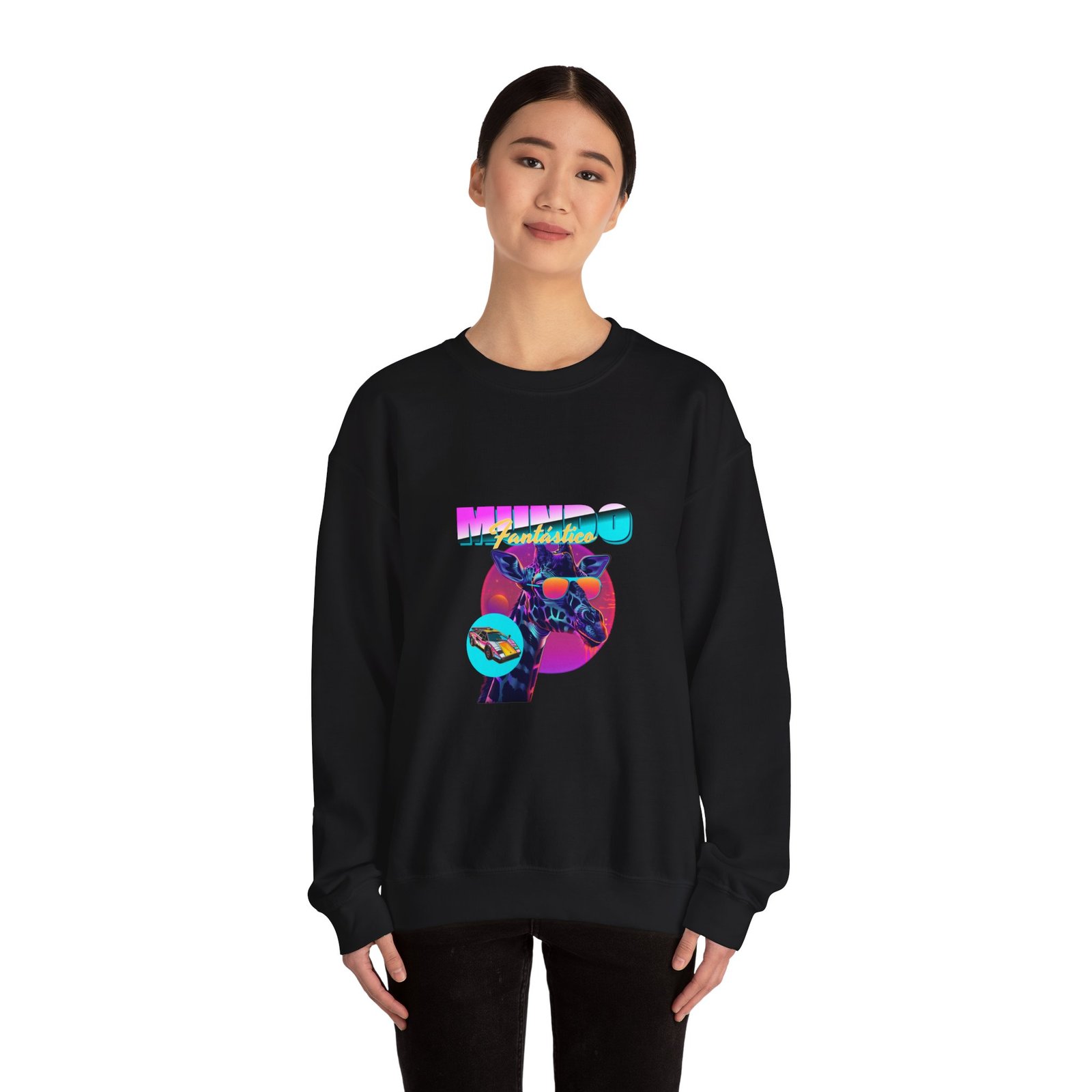 MEOWD San Francisco Retro Cat Graphic with Vintage Vibes - Sweatshirt - Image 4