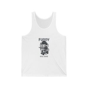 Funny Playful Astronaut Dog Cartoon Illustration - Tank Top
