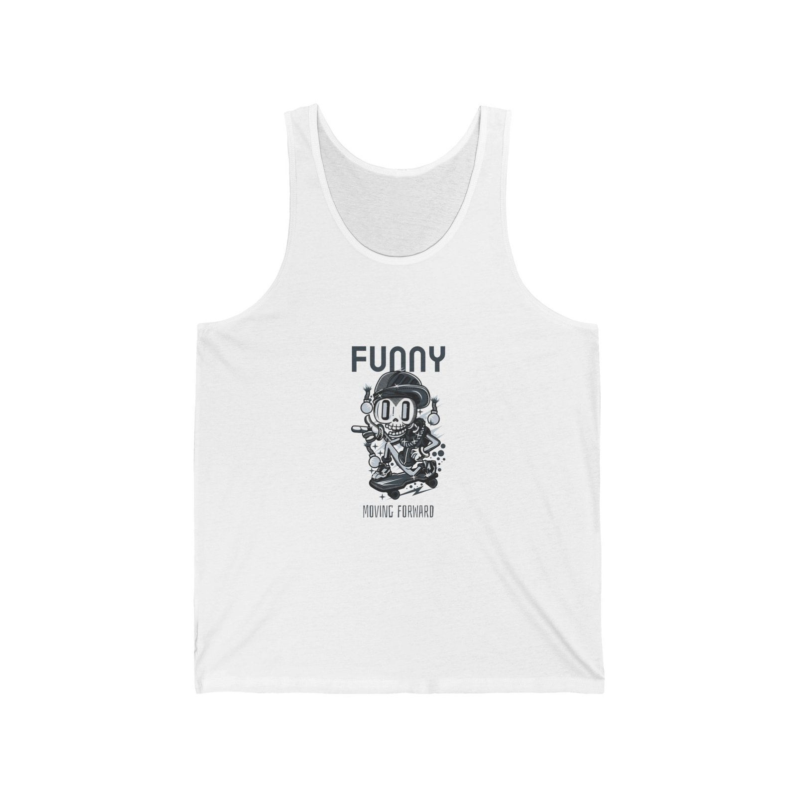 Funny Playful Astronaut Dog Cartoon Illustration - Tank Top