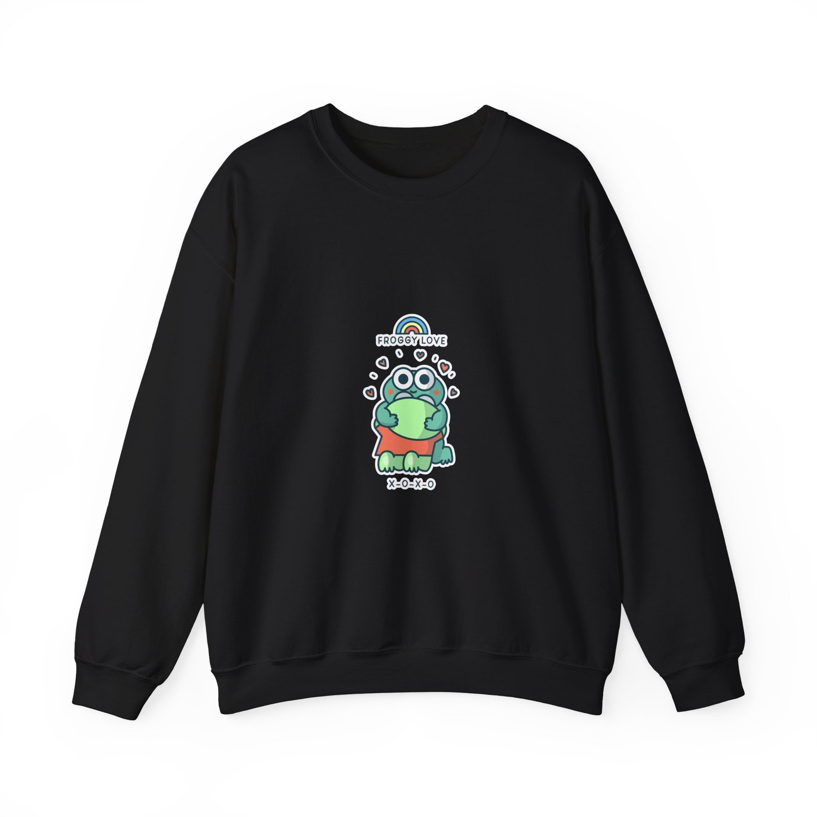 Froggy Love Adorable Cute Frog Illustration - Sweatshirt