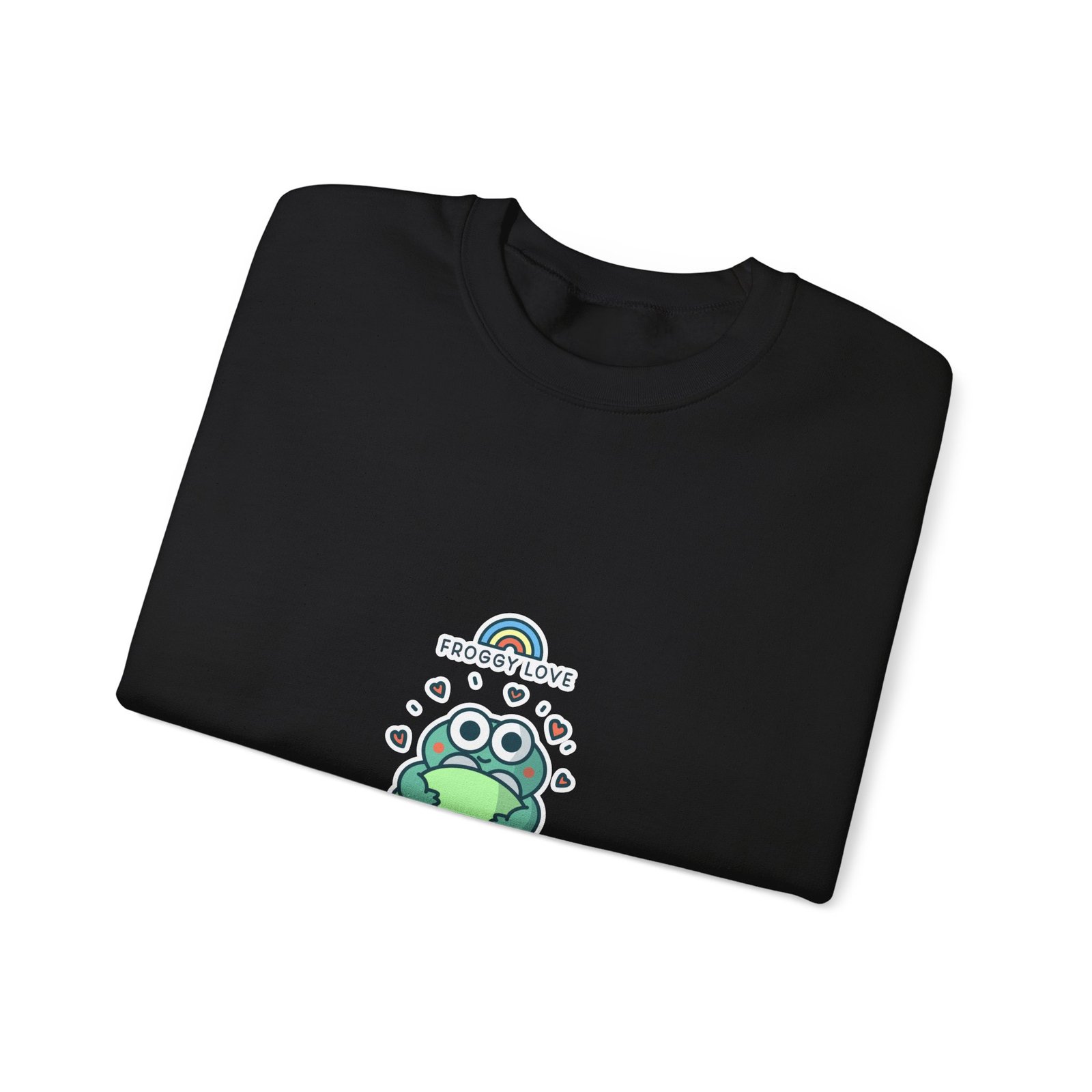 Froggy Love Adorable Cute Frog Illustration - Sweatshirt - Image 3
