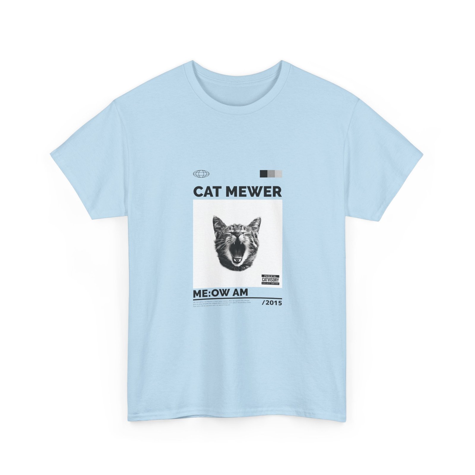 Cat Mewer Screaming Feline Illustration with Expressive Pose - T-shirt - Image 11