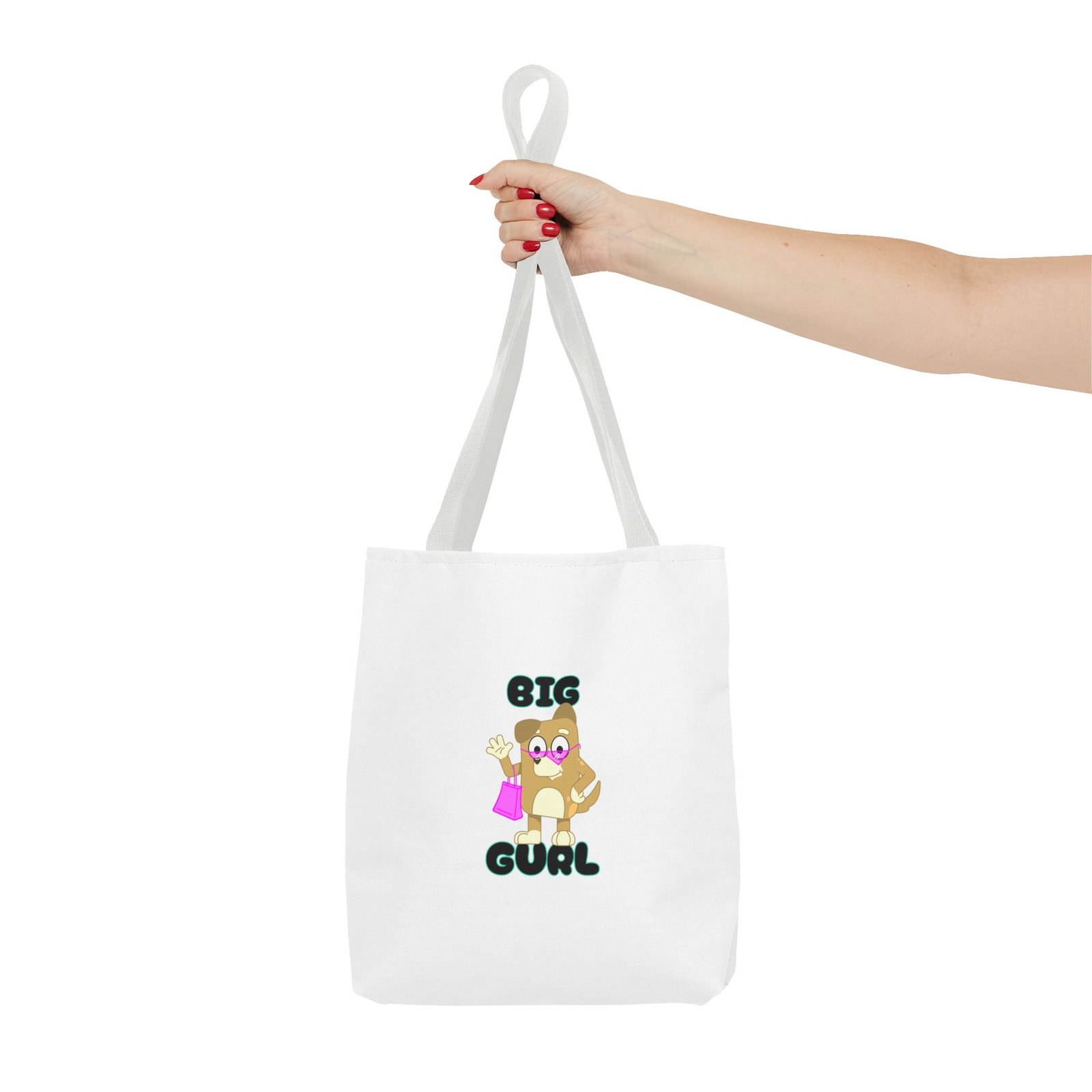 Big Gurl Squirrel Shopper Cute Cartoon Character - Tote Bag - Image 4