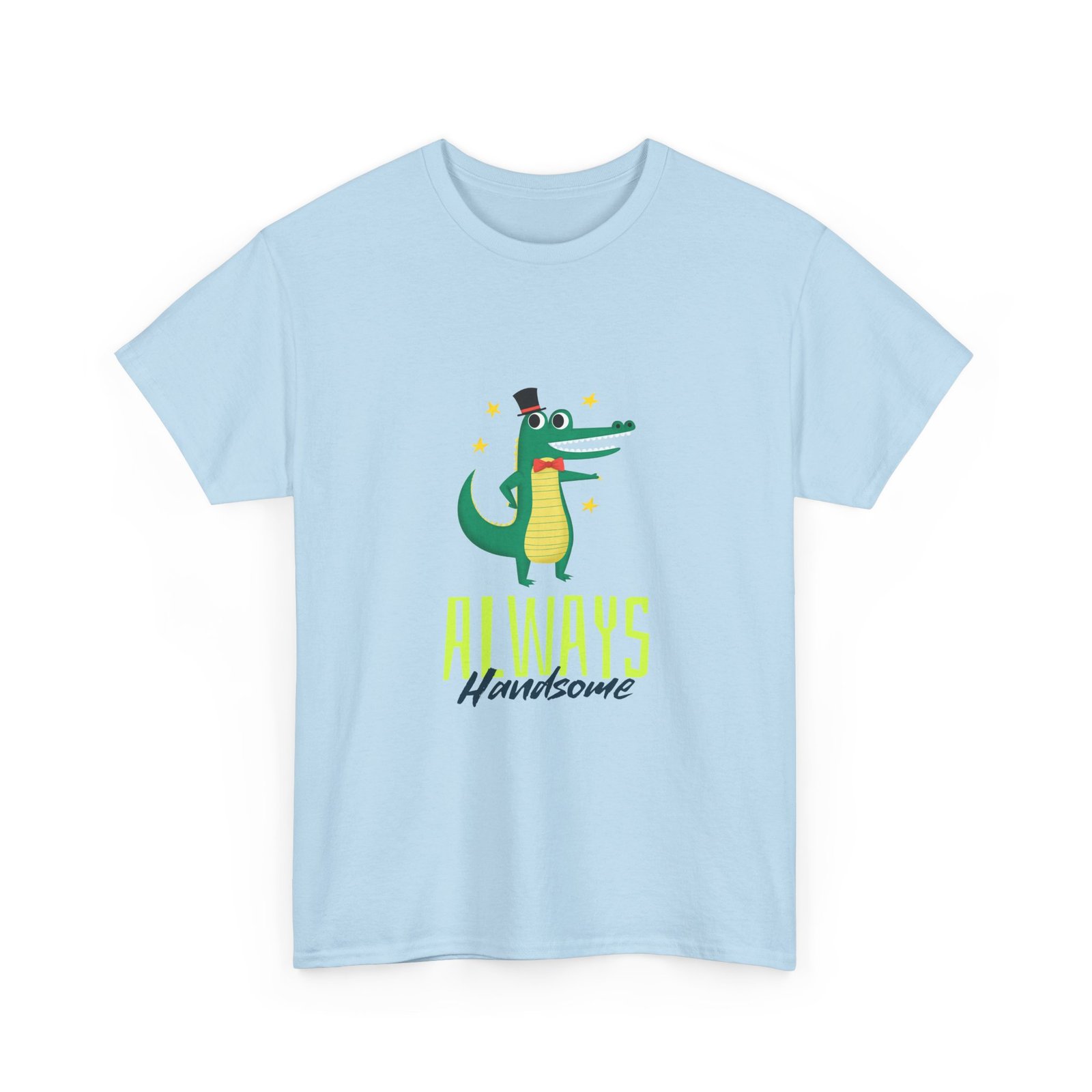Always Handsome Crocodile Charming Illustration - T-shirt - Image 11