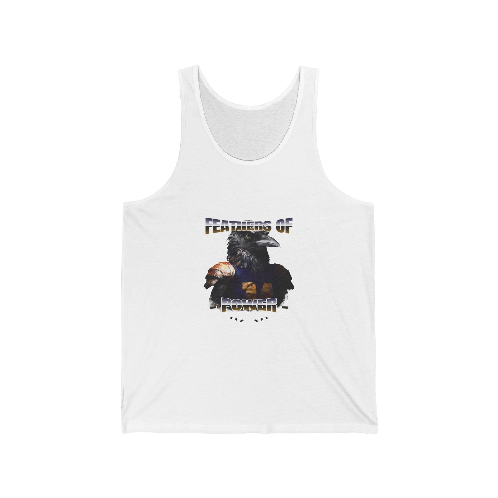 Feathers of Power Raven Warrior Bold Tribal Artwork - Tank Top