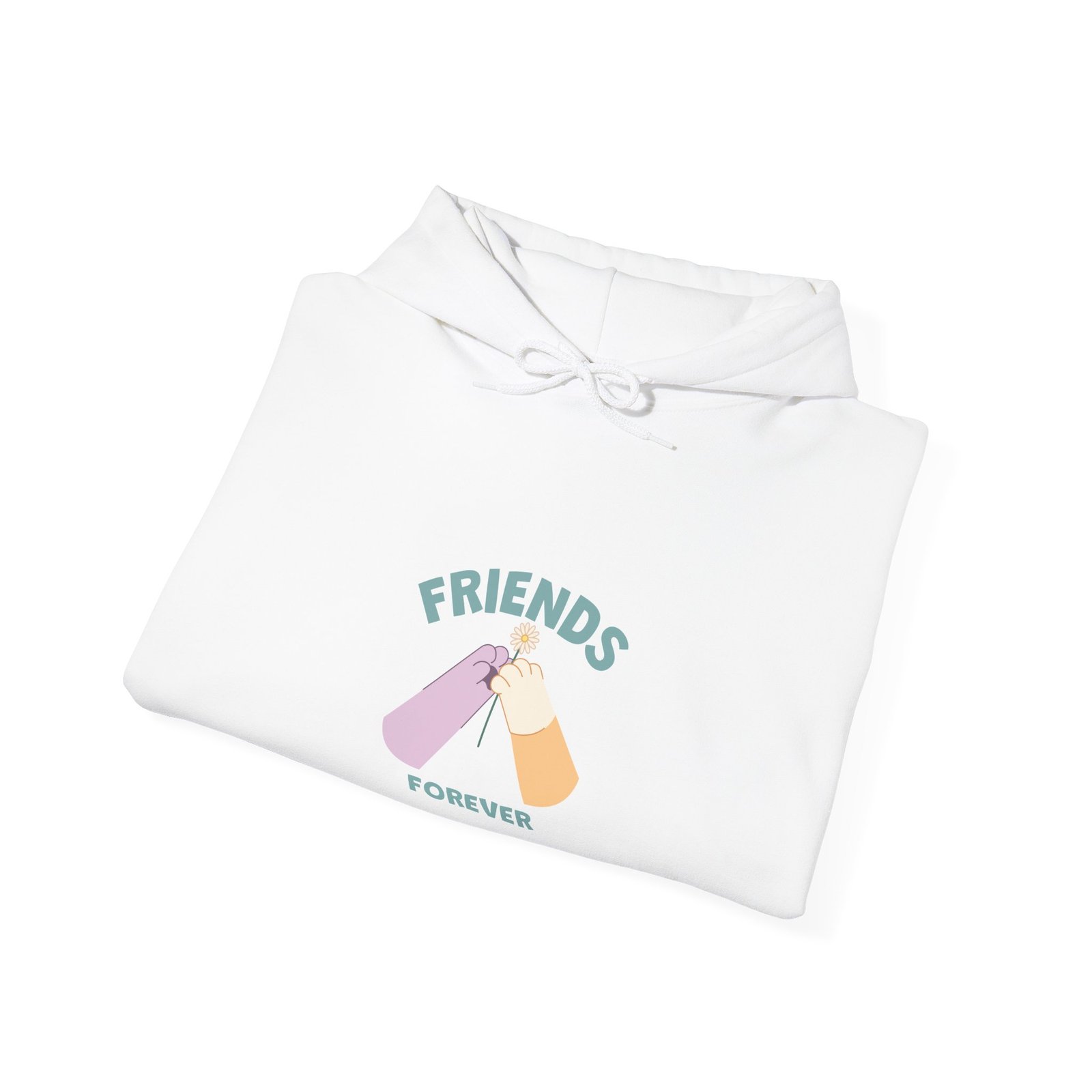 Friends Forever Animal Friends Cute Cartoon Illustration - Hoodie - Image 4