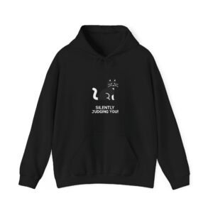 Silently Judging You Cat Sarcastic Funny Graphic - Hoodie