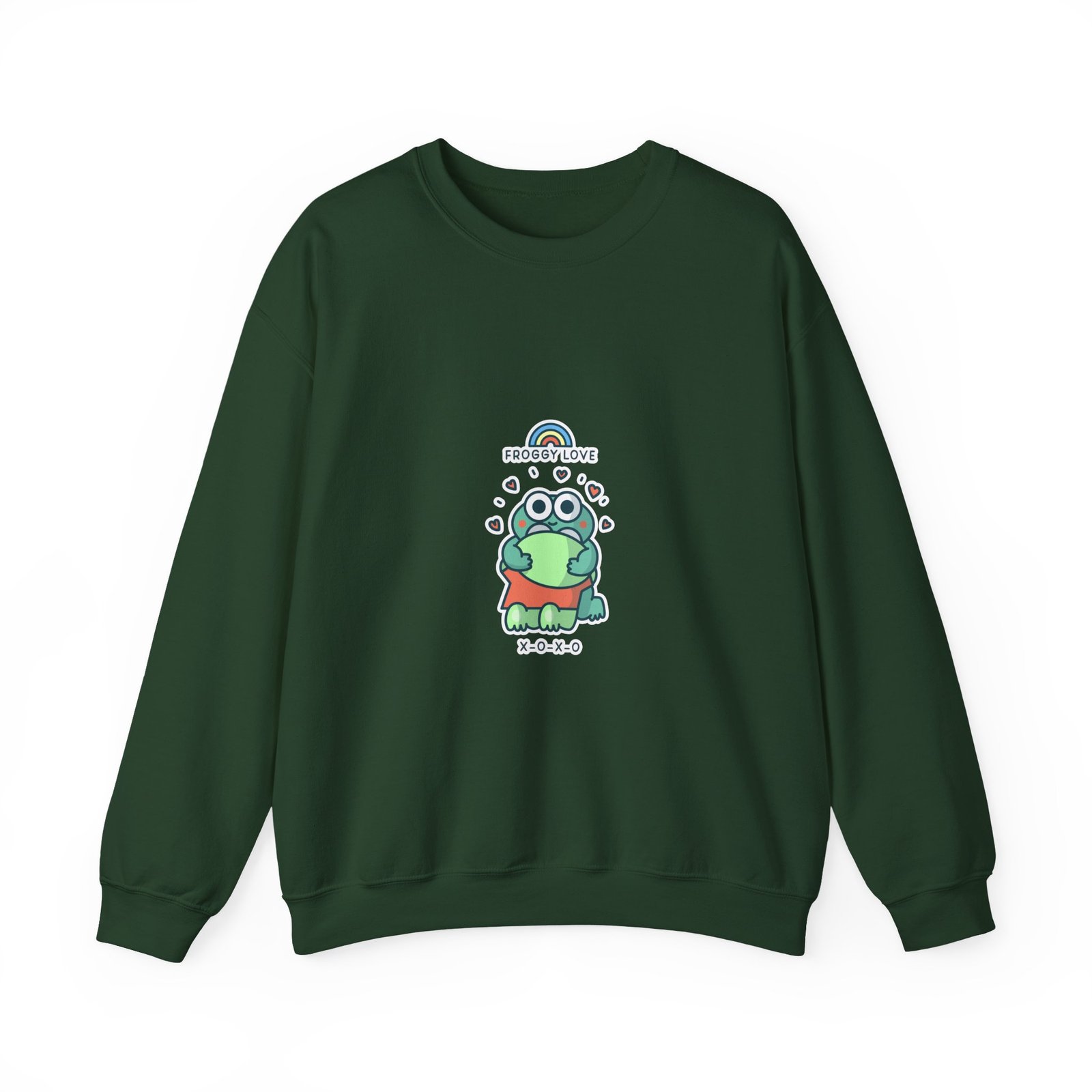 Froggy Love Adorable Cute Frog Illustration - Sweatshirt - Image 5
