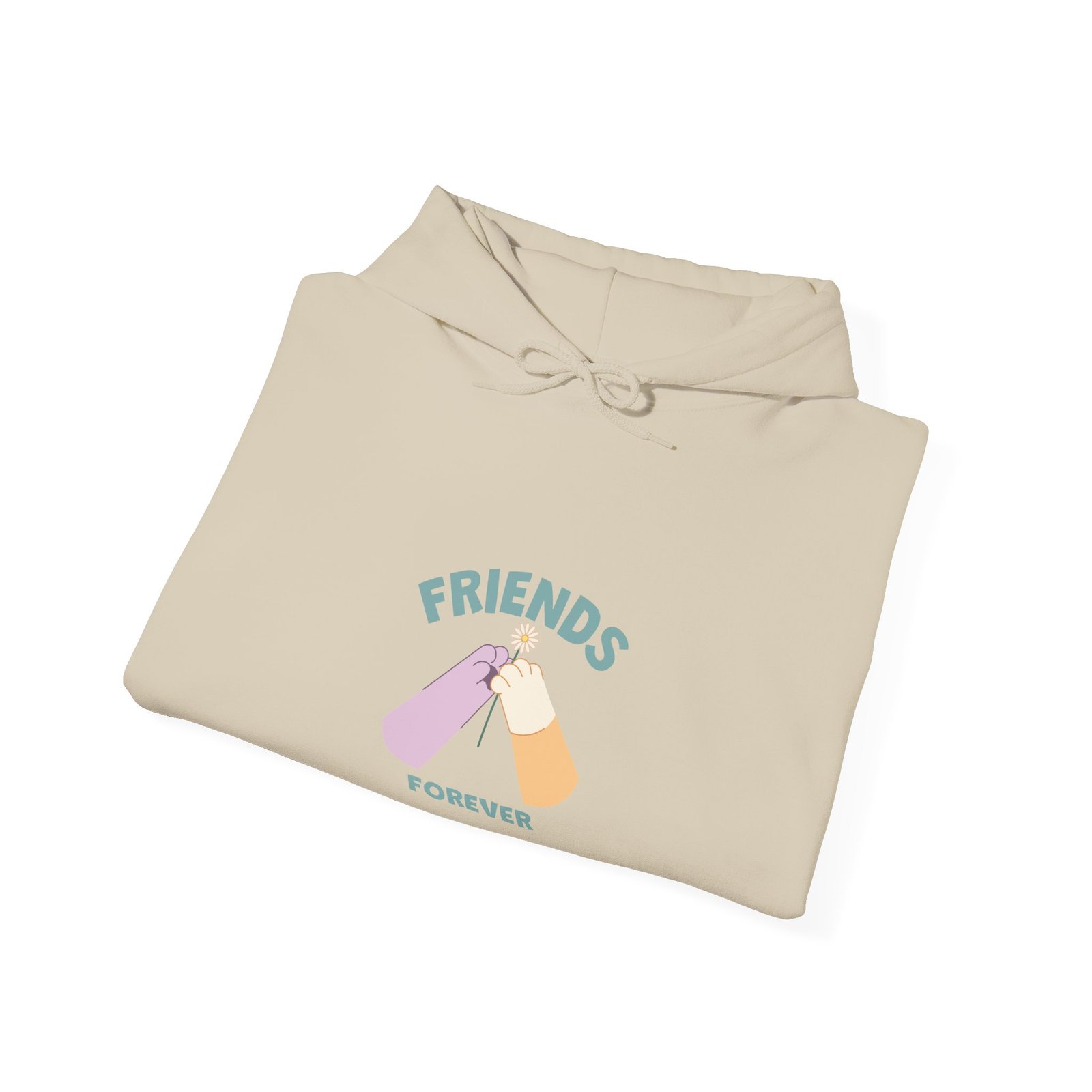 Friends Forever Animal Friends Cute Cartoon Illustration - Hoodie - Image 8