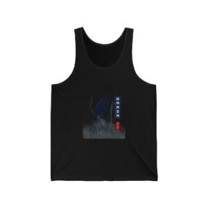 Graceful Garza Heron in Elegant Pose Design - Tank Top