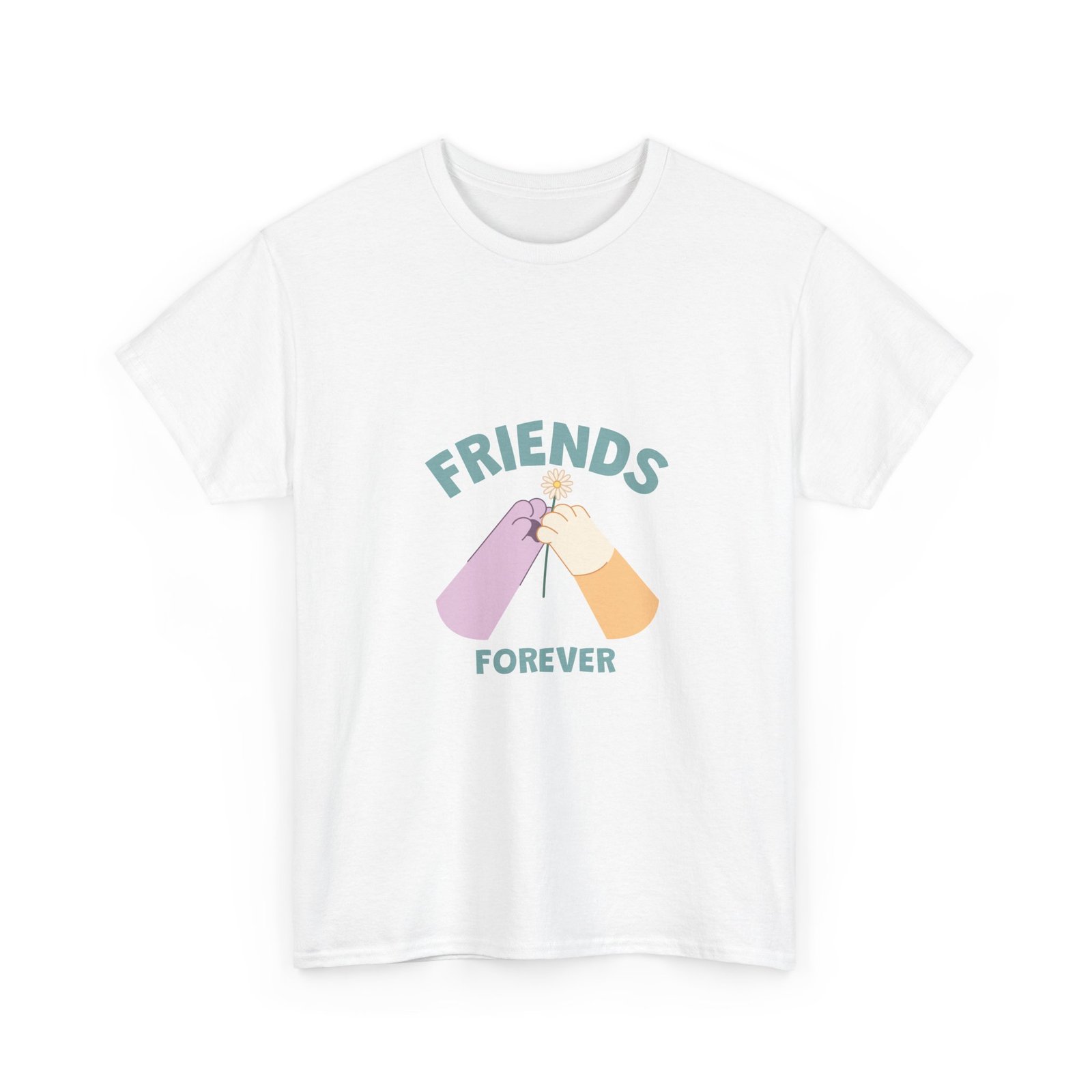 Friends Forever Animal Friends Cute Cartoon Illustration - T-shirt - Image 3