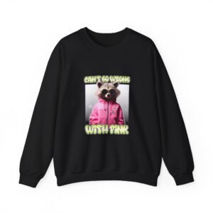 Can't Go Wrong With Pink Raccoon Stylish Graphic Design - Sweatshirt